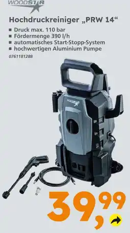 Globus Baumarkt Woodstar hochdruckreiniger prw 14 Angebot