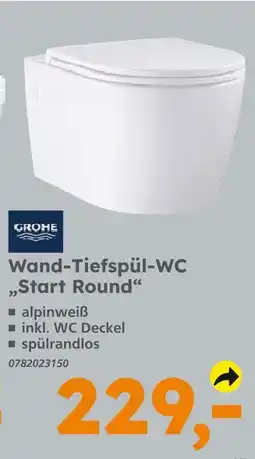 Globus Baumarkt Grohe wand-tiefspül-wc start round Angebot