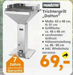 Globus Baumarkt Primaster trichtergrill dalton Angebot