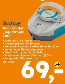 Globus Baumarkt Bestway poolroboter aquatronix 100 Angebot