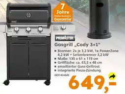 Globus Baumarkt Primaster gasgrill cody 3+1 Angebot