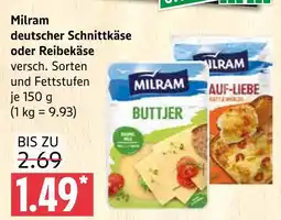 Marktkauf Milram deutscher schnittkäse Angebot