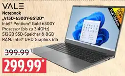 Marktkauf Vale notebook v15d-6500y-8512d Angebot