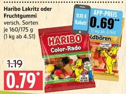 Marktkauf Haribo lakritz Angebot