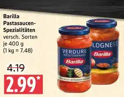 Marktkauf Barilla pastasaucen-spezialitäten verdure mediterranee Angebot
