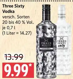 Marktkauf Three sixty vodka Angebot