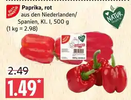 Marktkauf Paprika, rot Angebot