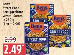 Marktkauf Ben's original street food fertiggerichte Angebot