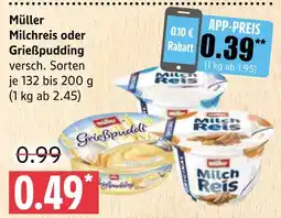 Marktkauf Müller milchreis Angebot
