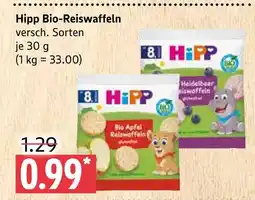 Marktkauf Hipp bio apfel reiswaffeln Angebot