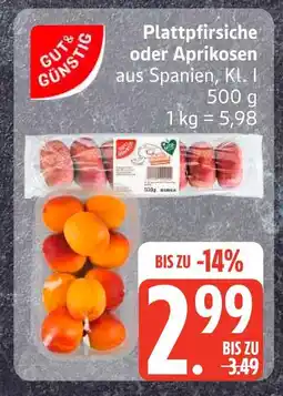 Edeka Gut & günstig plattpfirsiche Angebot