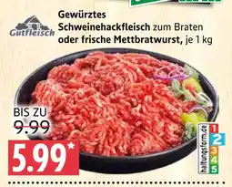 Marktkauf Gutfleisch gewürztes schweinehackfleisch Angebot