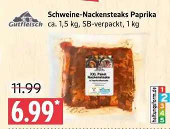 Marktkauf Gutfleisch schweine-nackensteaks paprika Angebot