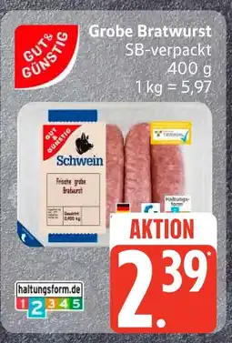 Edeka Gut & günstig große bratwurst Angebot