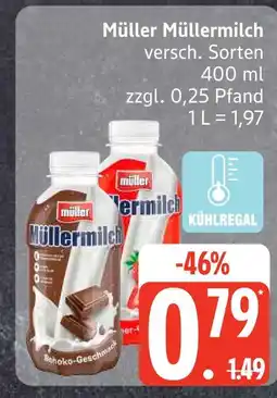 Edeka Müller müllermilch schoko-geschmack Angebot