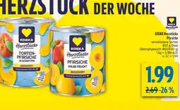 diska Edeka herzstücke tortenpfirsiche in schnitten Angebot