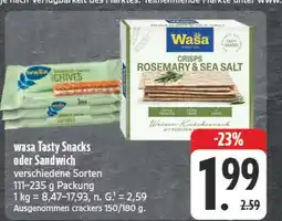 E-Center Wasa tasty snacks Angebot