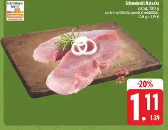 E-Center Schweinehüftsteaks Angebot