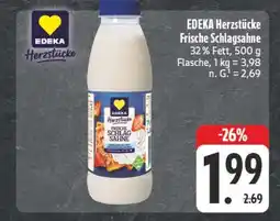 E-Center Edeka herzstücke frische schlagsahne Angebot