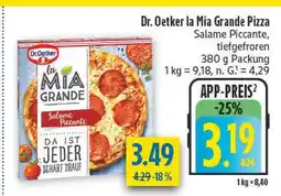 diska Dr. oetker la mia grande pizza salame piccante Angebot