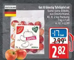 diska Edeka gut & günstig tafeläpfel rot Angebot