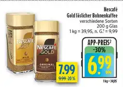 diska Nescafé gold löslicher bohnenkaffee mild Angebot