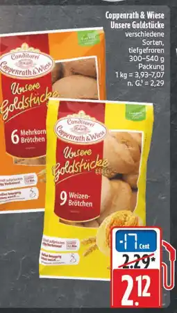 E-Center Coppenrath & wiese unsere goldstücke mehrkorn-brötchen Angebot