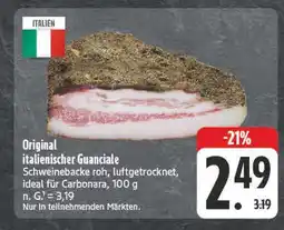 E-Center Original italienischer guanciale Angebot
