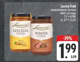 E-Center Lacroix geflügel fond Angebot