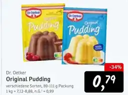 KONSUM Dr. oetker original pudding Angebot