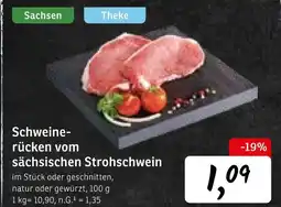 KONSUM Schweinerücken vom sächsischen strohschwein Angebot