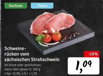KONSUM Schweinerücken vom sächsischen strohschwein Angebot