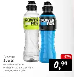 KONSUM Powerade sports gelb Angebot