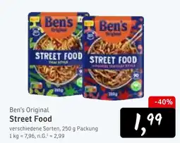 KONSUM Ben's original street food Angebot