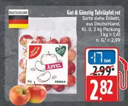 E-Center Gut & günstig tafeläpfel rot Angebot
