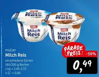 KONSUM Müller milch reis Angebot