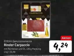 KONSUM Edeka genussmomente rinder carpaccio Angebot