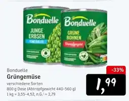 KONSUM Bonduelle junge erbsen Angebot