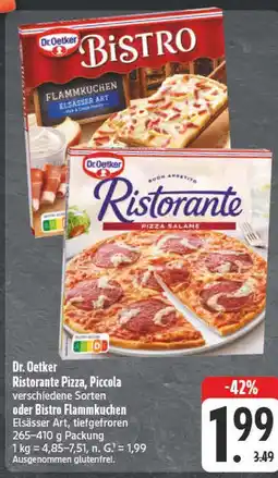 E-Center Dr. oetker ristorante pizza salame Angebot