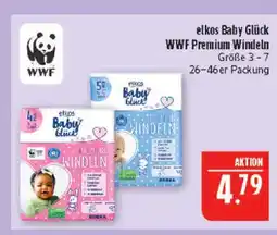 Marktkauf Elkos baby glück wwf premium windeln größe 3-7 Angebot