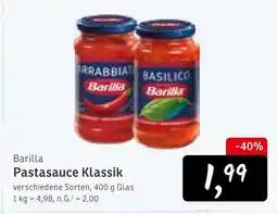 KONSUM Barilla pastasauce klassik arrabbiata Angebot