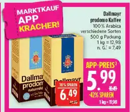 Marktkauf Dallmayr prodomo kaffee Angebot