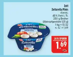 Marktkauf Zott zottarella minis classic Angebot