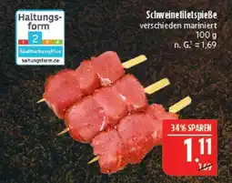 Marktkauf Schweinefiletspieße Angebot