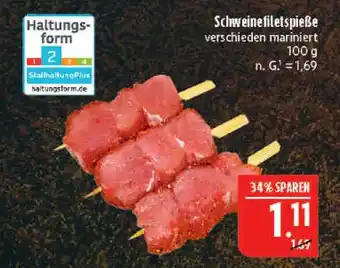 Marktkauf Schweinefiletspieße Angebot