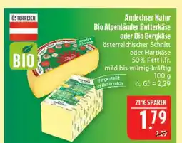 Marktkauf Andechser natur bio alpenländer butterkäse Angebot