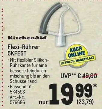 METRO Kitchenaid Flexi-rührer 5kfe5t Angebot