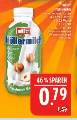 Marktkauf Müller müllermilch haselnuss-geschmack Angebot