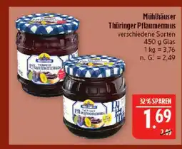 Marktkauf Mühlhäuser thüringer pflaumenmus Angebot