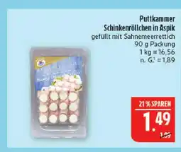 Marktkauf Puttkammer schinkenröllchen in aspik Angebot